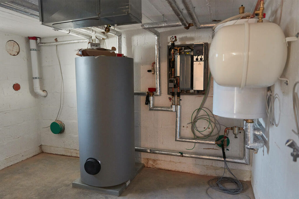 open vented and unvented cylinder